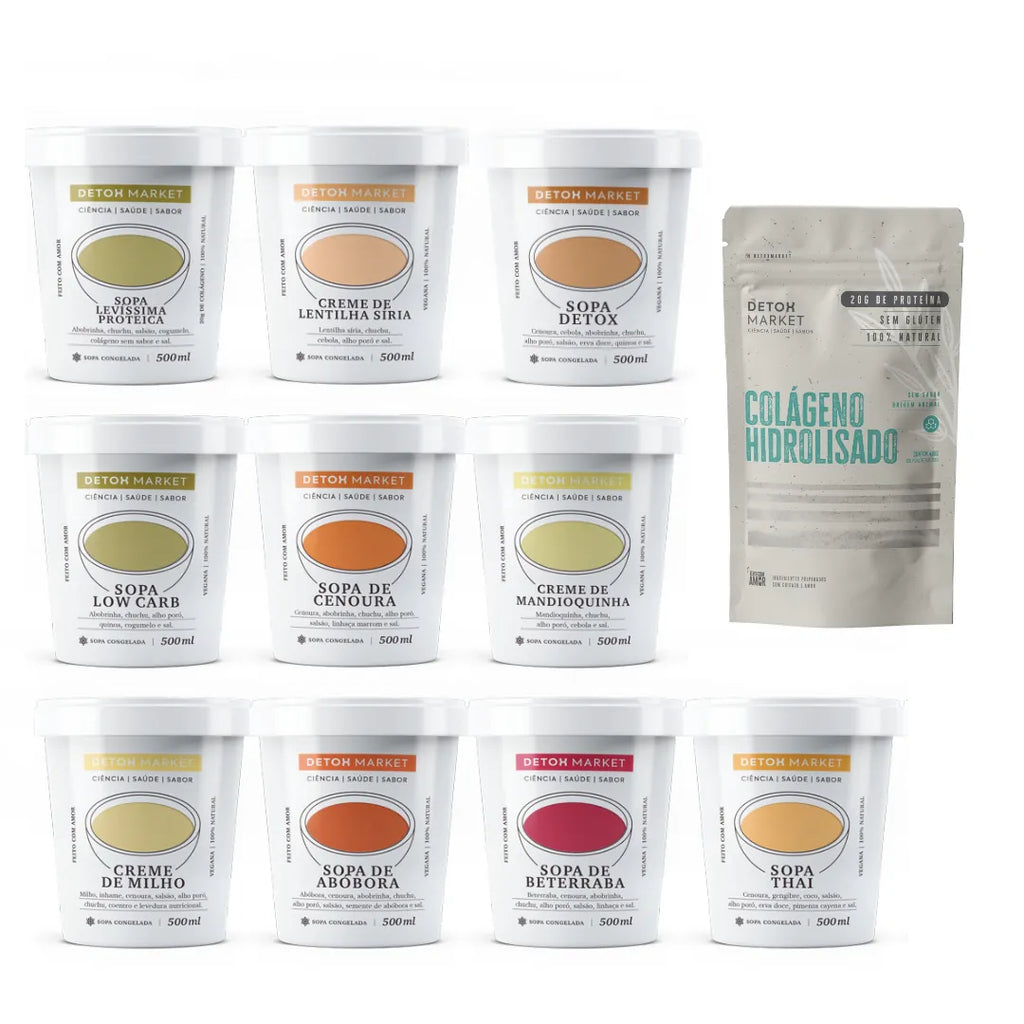 Kit 10 sopas + Colágeno Neutro
