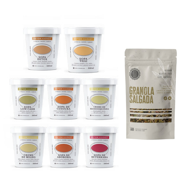 Kit 10 Sopas + Granola Salgada