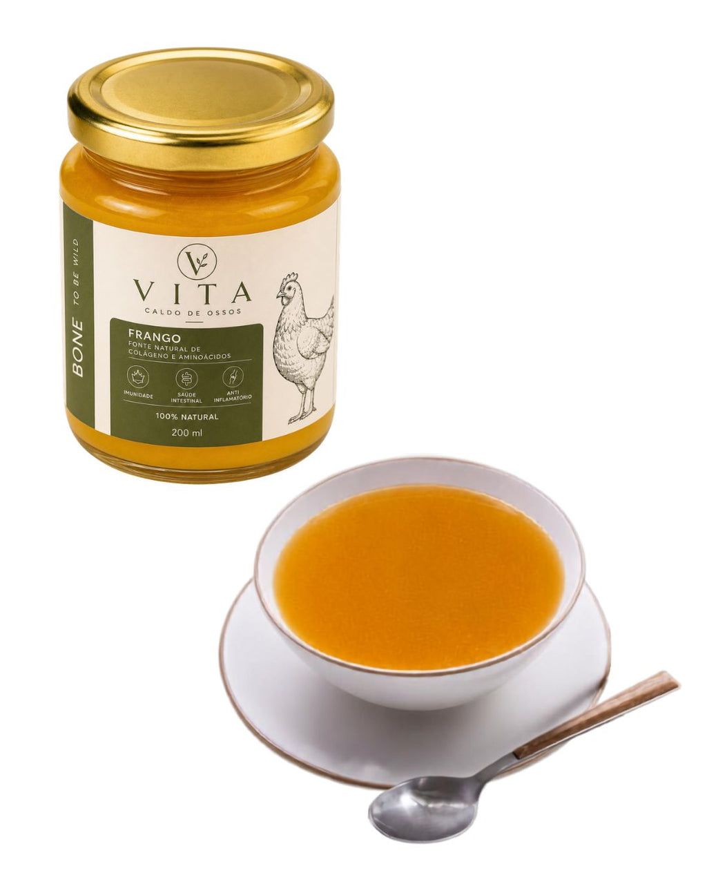 Caldo de Ossos - sabor: frango (200ml)