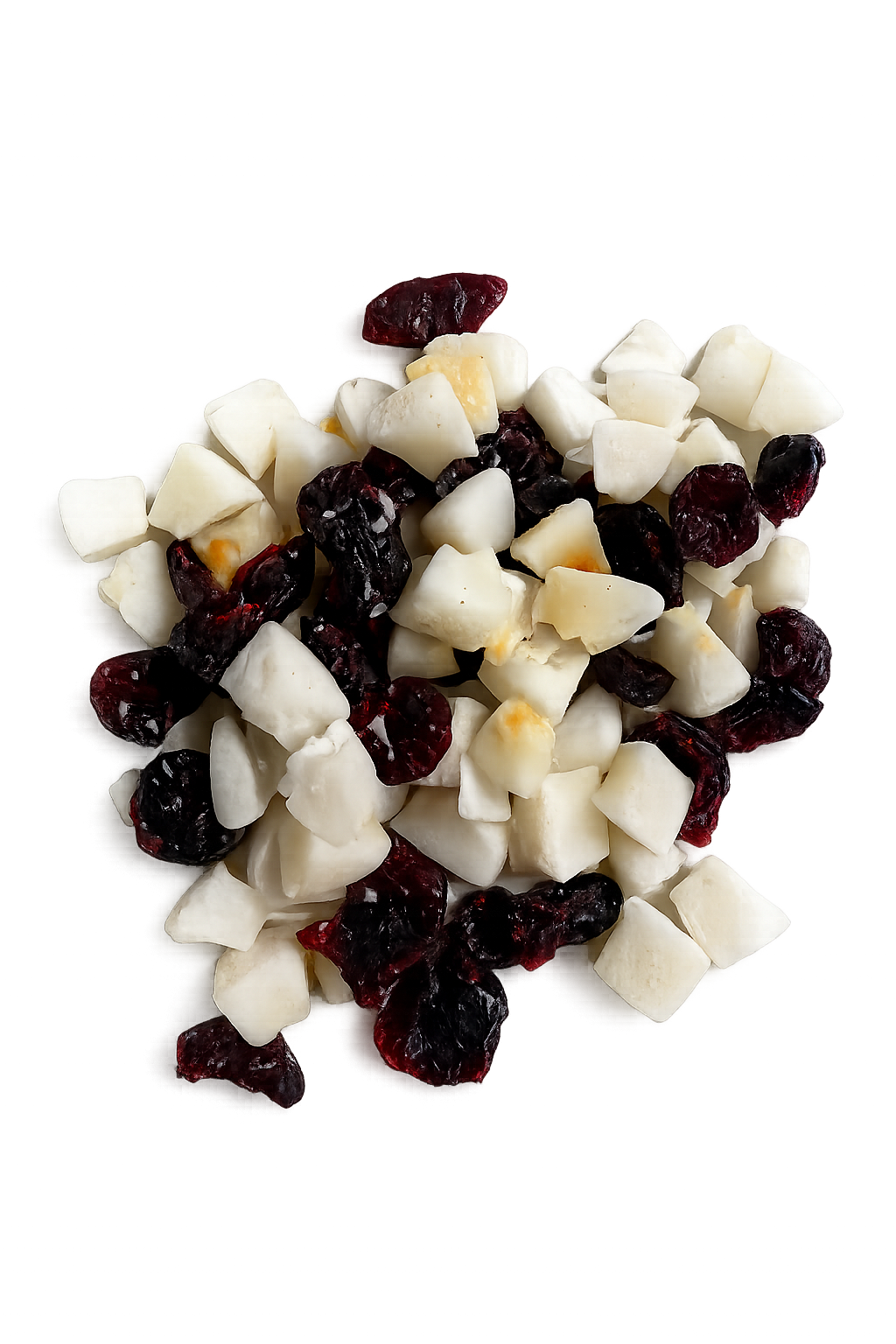 Coco em cubos com Cranberry